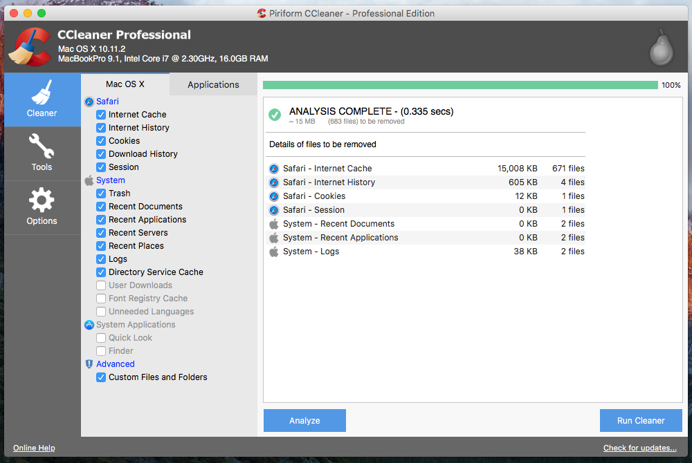 Ccleaner For Mac Os X Review